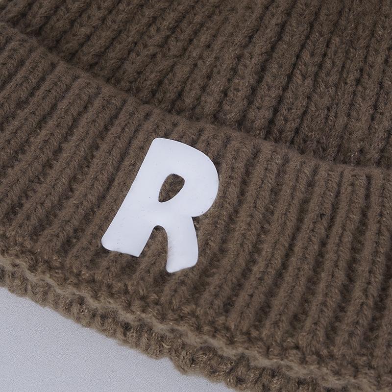 Women's New Winter Knitted Hat Korean Style Trendy Versatile Big Head Circumference Face Small Windproof Ear Protection Wool Hat