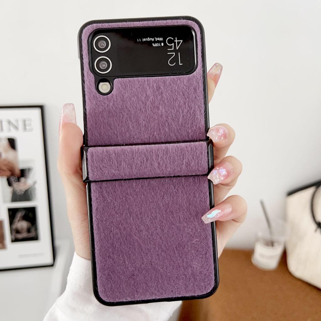 Samsung Z Flip 3/4/5/6/7 Mink Plush Three-Section Case