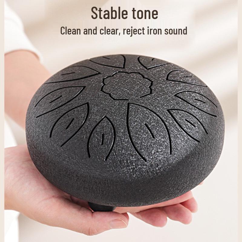 6-inch 11-tone Ethereal Steel Tongue Drum - Beginner to Professional Instrument for Kids & Adults