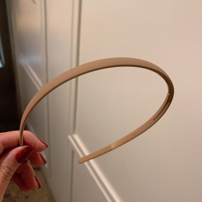 Bandeaux de cheveux tendance pour femmes Lunette Couleur unie colorée Antidérapant Bord fin Serre-tête Cerceau pour cheveux Filles Bandeau Accessoires pour cheveux