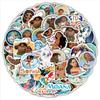 Moana 50pcs Cartoon Paster Decorative Water Bottle Waterproof Sticker Gifts