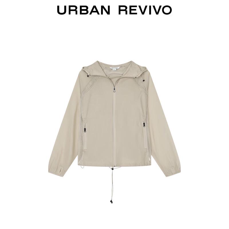 UR 2025 Men's Outdoor Casual Spliced Drawstring Hooded Jacket