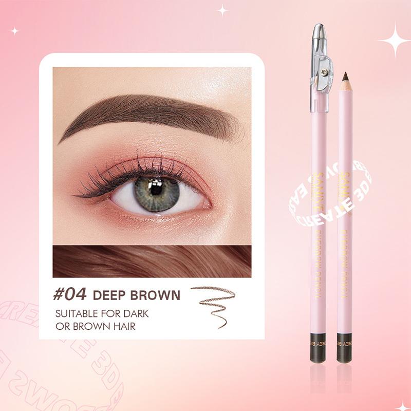 

Точилка для ручек, карандаш для бровей, легко окрашивается, гладкая, водонепроницаемая и устойчивая к поту 04#