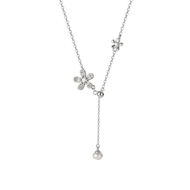 

Ожерелье с цветочными кисточками, милое и универсальное, с девичьим и роскошным ощущением, и нишевым дизайном для цепочки на ключице