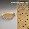 Elegant Decorative Tray with Handles Openwork Serving