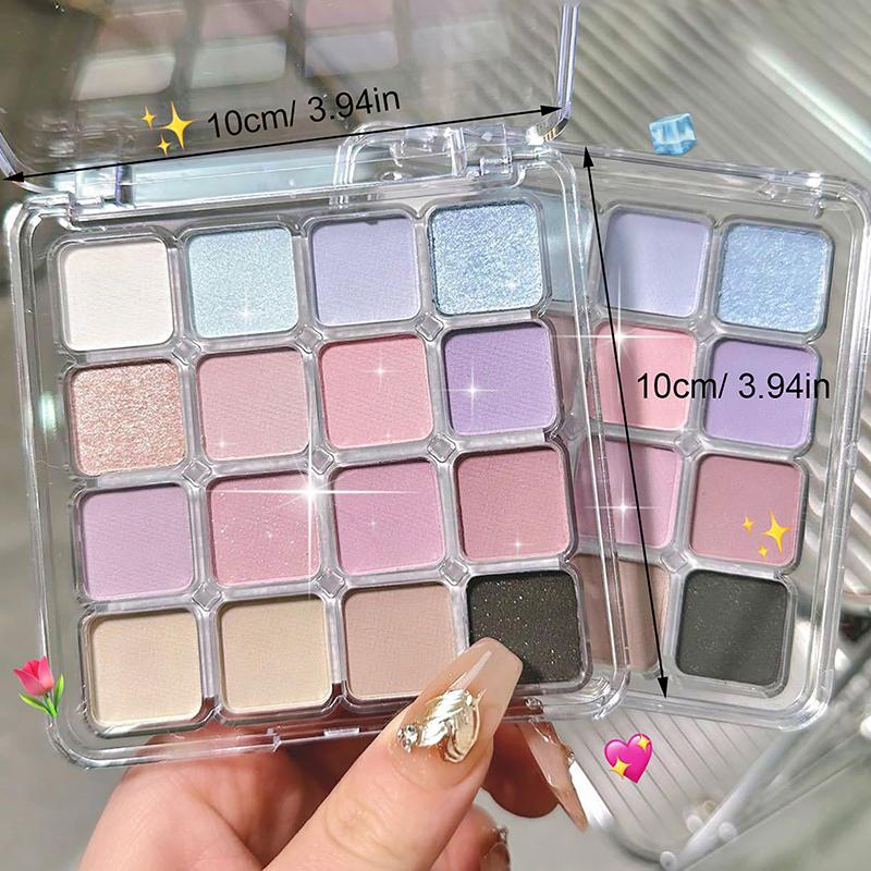16Color Eye Shadow Plate Eyeshadow Girl Beginner Makeup Tray Sculpture Highlight Cosmetic For Girls Accessories Cosmetic
