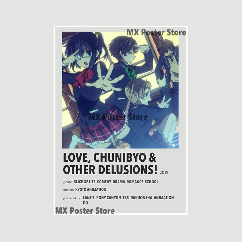 Demon Slayer White Paper Poster Classic Japan Anime Series Art Cartoon Painting Sticker for Home Bar Art Wall Decorative Mural