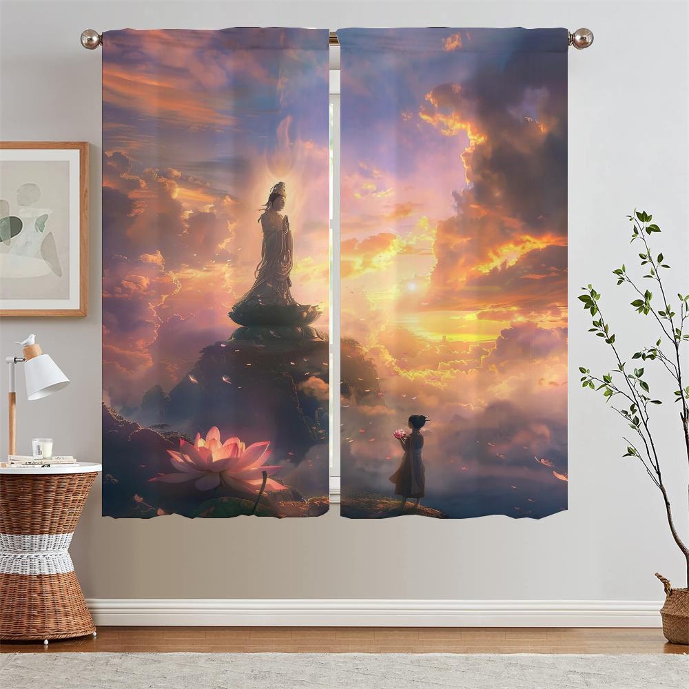 Lace Curtains for Bedroom Decoration Money Boy of the Void Curtain Curtains Child Room Tentacles Tulle In Kitchen Blackout Curls