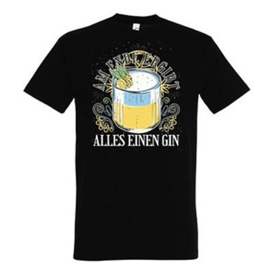 Youth Designz Herren T Shirt Am Ende Ergibt Alles Einen Gin Fun Lustig SprChe Vintage Stylish Comfortable Graphic