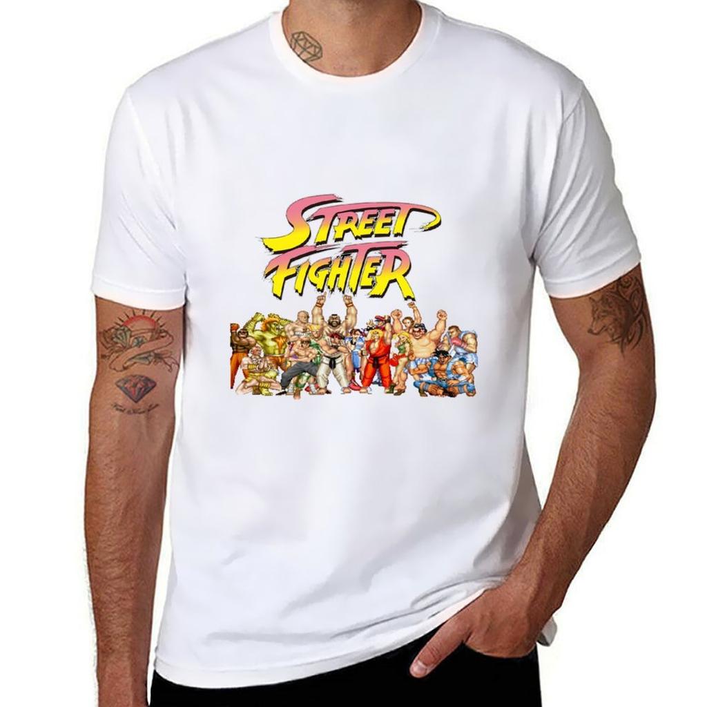 Street Fighter Retro Game Tshirt Work Utility Casual Tee Shirt