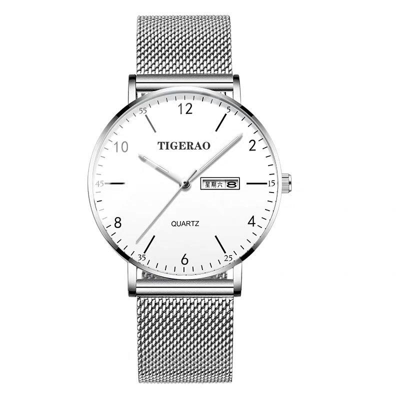 Ultra-thin Men's Trendy Mechanical & Quartz Waterproof Watch for Teenagers and Students