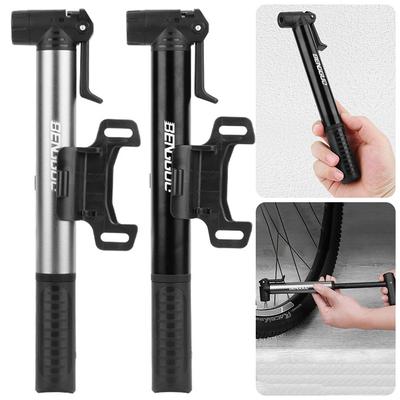 80 PSI Portable Bike Air Pump Fits Presta & Schrader Bicycle Frame Pump Aluminum Alloy for Mountain Bike Road Bike