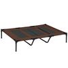 Raised Dog Bed Cooling Elevated Pet Cot with Breathable Mesh for Indoor Outdoor Use Brown, XX Large, 122 X 92 X 23cm