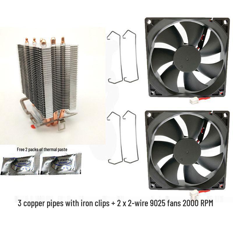 DIY CPU Cooler with 2-6 Pipe Semiconductor Refrigeration Heatsink Tower