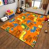 Colorful Cartoon Dinosaur Pattern Kids Carpet for Playroom Decor Suitable for use as an anti-slip for living room bedroom sofas