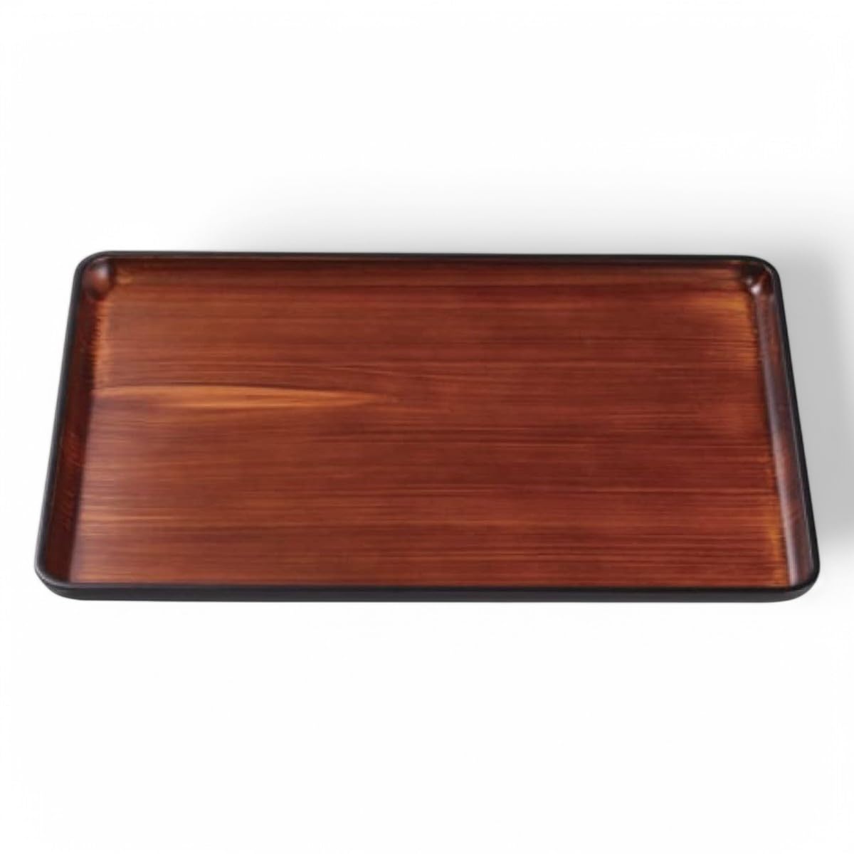 

Made in Convenient Japanese 1 Shaku Teak Wood Fugen Size S x x J-kitchens Placemat, Japan, Tray, (1 shaku) Long, Grain, Lacquer, Lightweight, (33.4cm