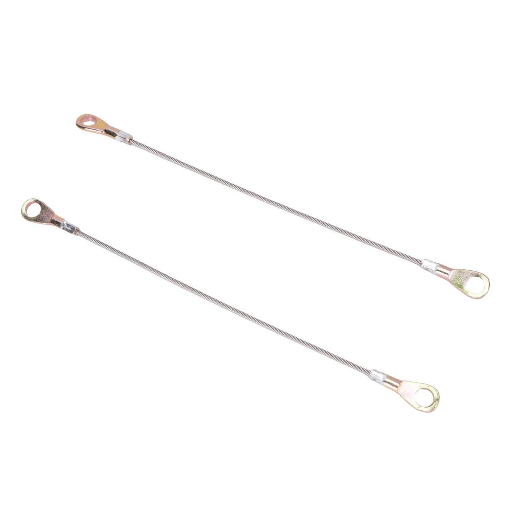 2Pcs 10.6in Tailgate Cable Hook Stainless Steel Wire Automotive Tailgate Cable Replacement for Mule 3000 3010 3020