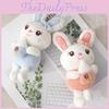 Cute Cartoon Rabbit Plush Doll Keychain Adorable Couple Gift Soft Bag Charm