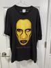 Vintage 90er Marilyn Manson Sex is Dead Schwarz Kurzarm Unisex T-Shirt KH14049