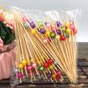 1 Bag Disposable Bamboo Food Sticks Buffet Cupcake Fruit Fork Party Cake Dessert Salad Vegetable Sticks Toothpick Skewers
