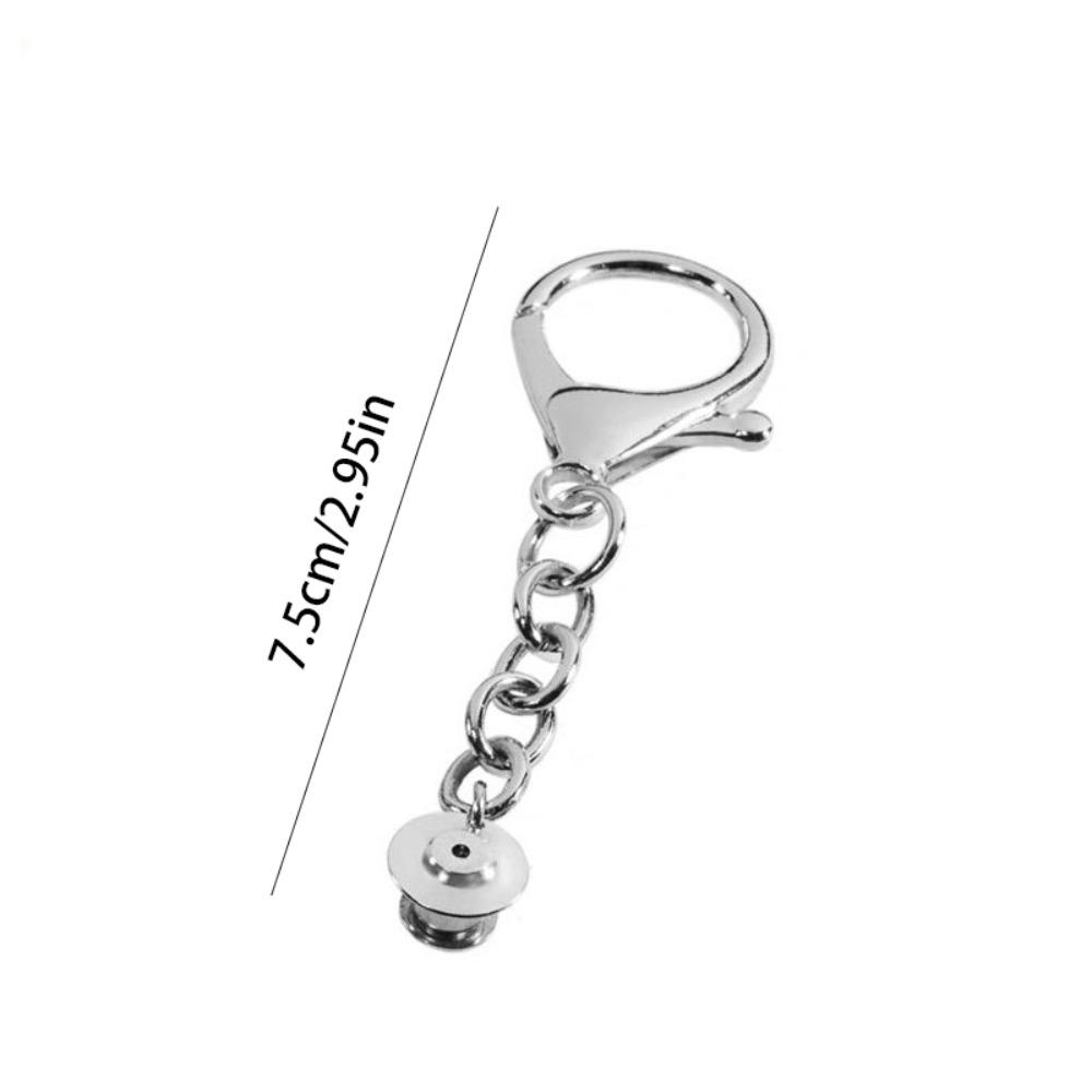 DIY Brooch Key Chain Converter Zinc Zinc Alloy Pin Change Buckle Convert Badges Into Pendants Bag Charms