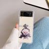 Do Samsung Galaxy Z Flip 4 Zflip 3 etui śliczne psy koty bransoletka przezroczysty miękki silikonowy składany odporny na wstrząsy pokrowiec ochronny