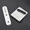 Vintage Carved Pattern Guitar Roller 6-Saddle Bridge and 3-Way Switch Control Plate Set for 6 String Electric Guitars
