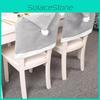 Elegant Gray Non-woven Christmas Chair Cover Set For Stylish Holiday Decor