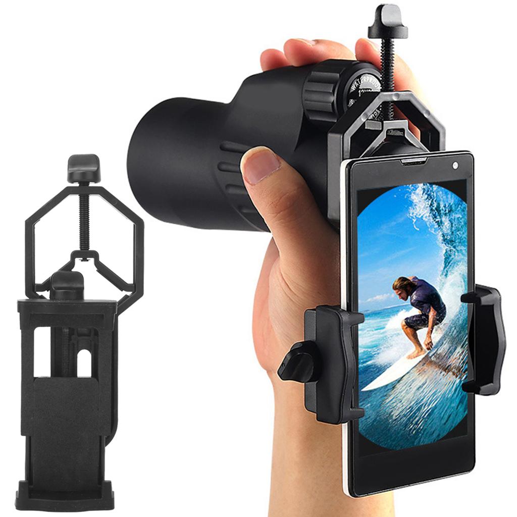 Aluminium Alloy Universal Mobile Phone Mount Clamp Holder for Astronomical Telescope Binocular Monocular
