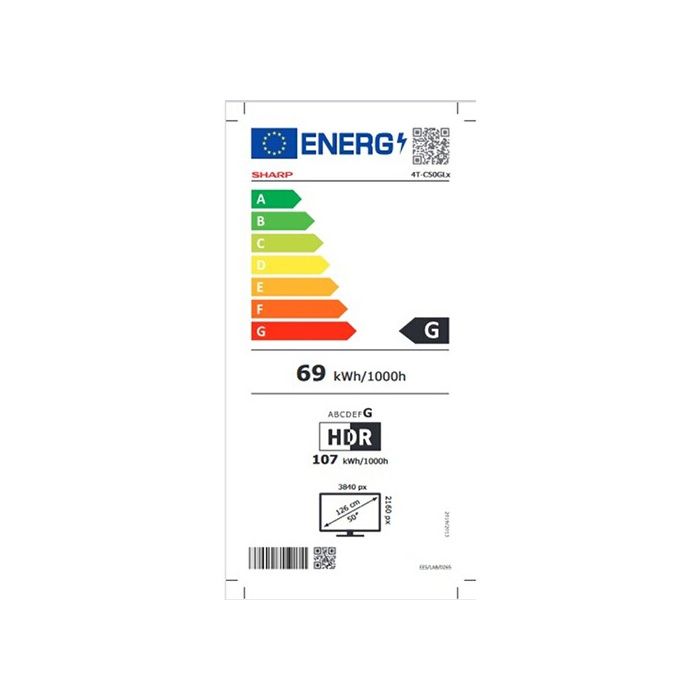 TV LED Sharp 50GL4060E LED Dolby Vision & Atmos 4k 126cm 2024