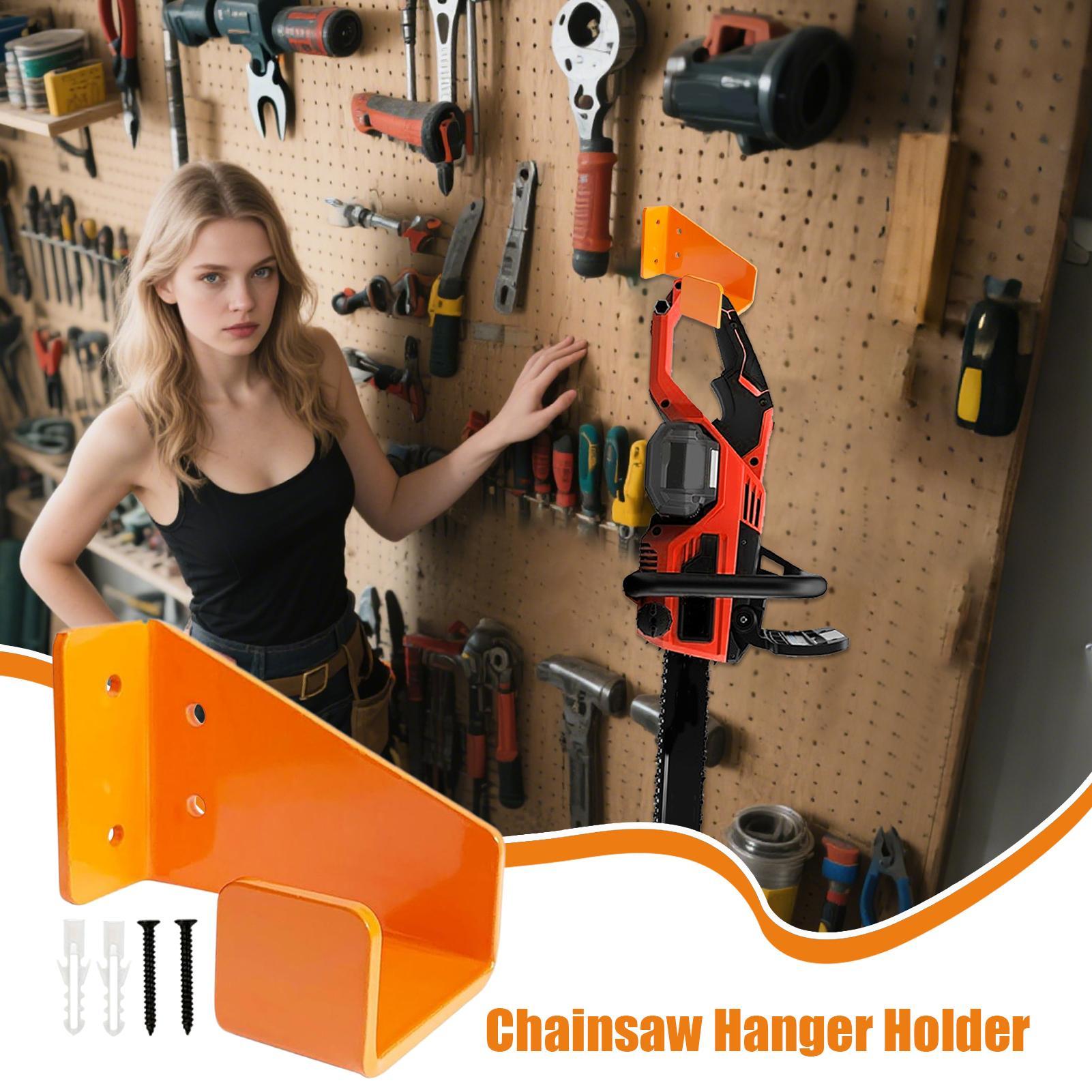 Chainsaw Wall Mount Holder Metal Heavy Duty Chainsaw Hooks Wall Mount Chainsaw Rack Heavy Duty Bracket for Chainsaws China Mainland
