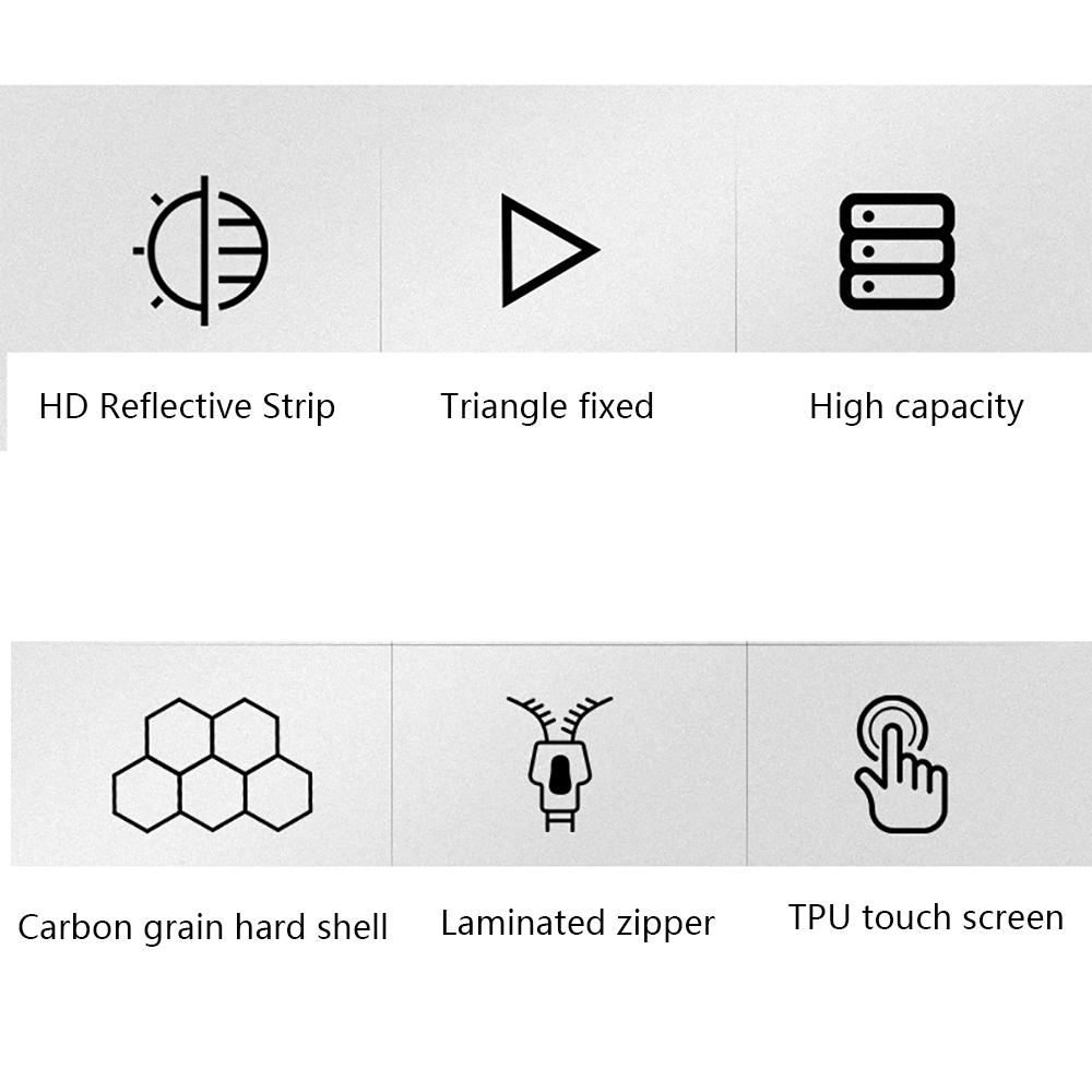 Bicycle Top Tube Front Frame Bag Waterproof Hard Shell Bag 7'' TPU Touch Screen