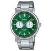 STANDARD 50m Water Resistant Quartz Movement Watch Men's Watches Green Dial MTP-E335D-3EV