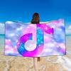 Tiktok 3d Printed Towel Bathing Bathrobe Beach Swimming Swimwear Shower Towel