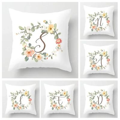 Nordic Fall Home Decor Autumn Throw Pillow Case Sofa Cushion Cover Velvet Modern 45x45cm 45*45 50x50 60x60 40x40 50*50 Letter
