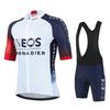 Ineos 2026 Pánský cyklistický dres s krátkým rukávem Letní sada oblečení na kolo MTB Dres Oblečení na cyklistiku Sportovní oblečení Modrý cyklistický oblek