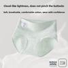 Ladies Spring and Autumn Cotton Breathable Antibacterial Wrapped Hip Extended Crotch High Waist Triangle Briefs