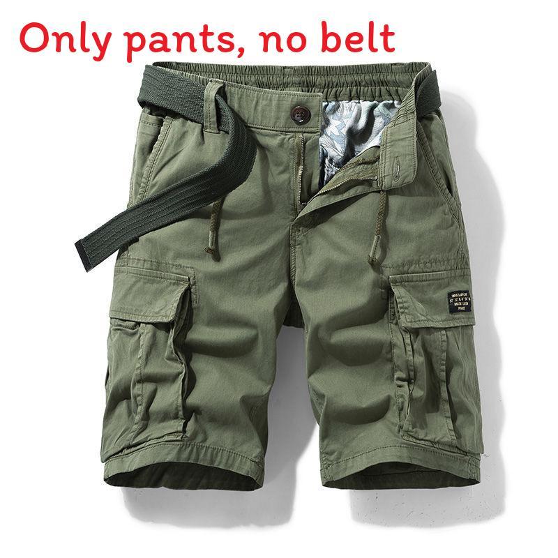 Summer Cargo Shorts For Men With Multiple Pockets And Cotton Fabric For Casual Urban Wear