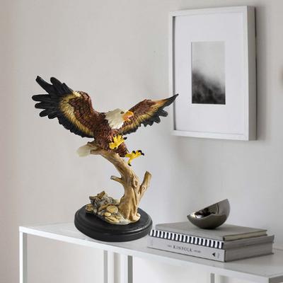 Chinese Style Simulated Eagle Ornaments Resin Decoration for Home Living Room Wine Cabinet Foyer Office Crafts