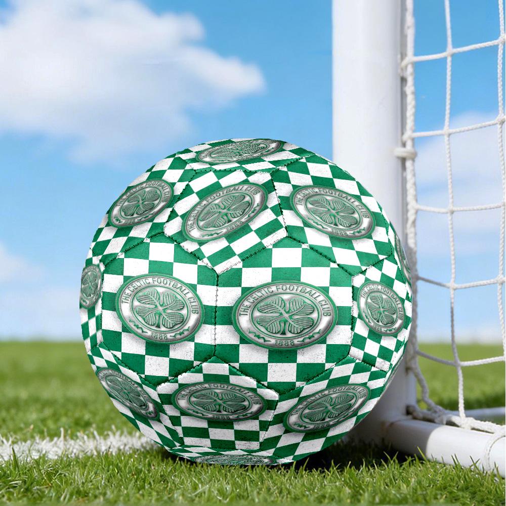 Cel-tic Football Club Crest Printed Size 5 Soccer Balls, High-Quality, Anti-Slip, Protective Football, A Unique Gift , Birthdays, Christmas Gifts