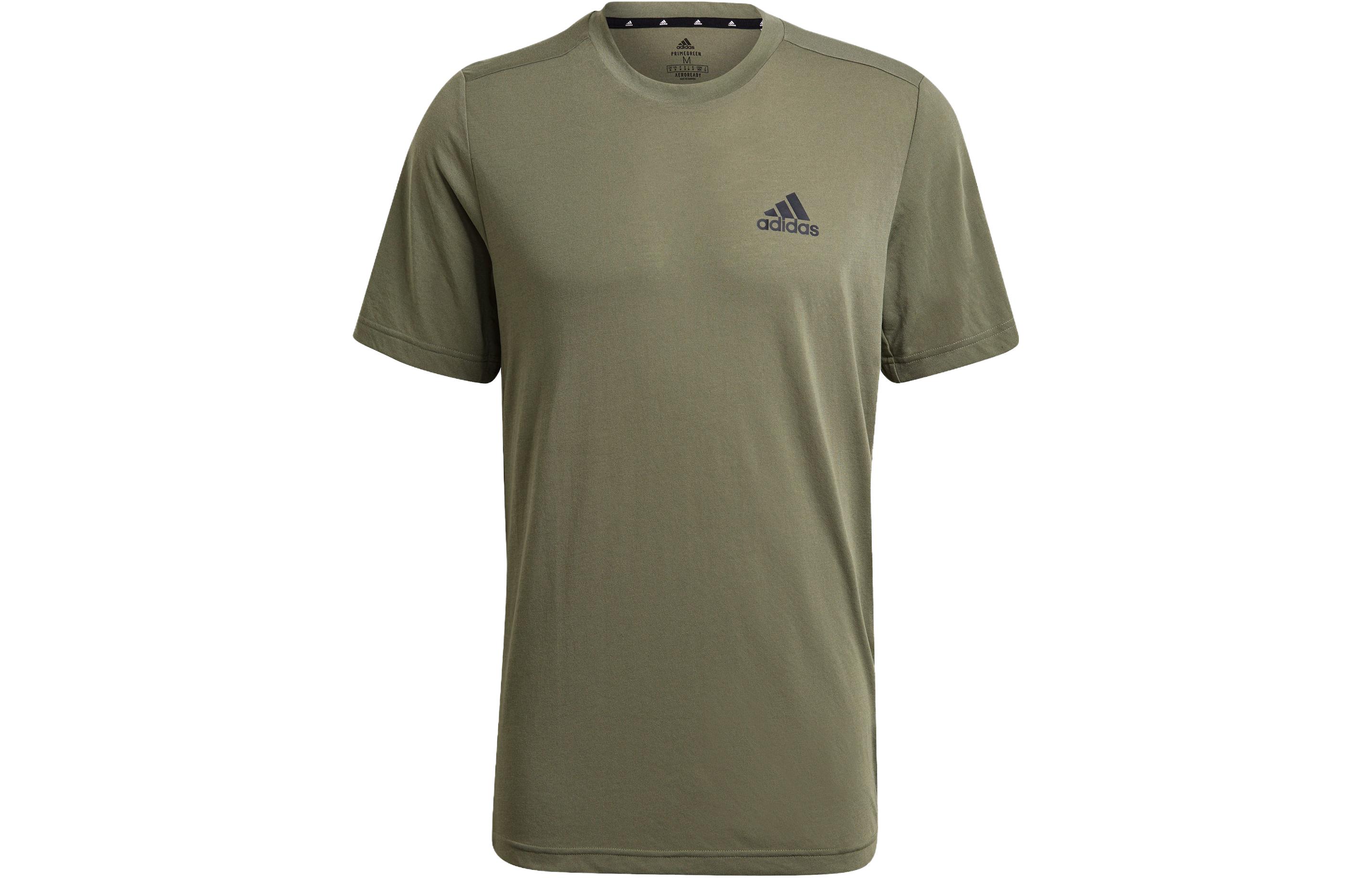 Adidas Set in Sleeve T Shirt Men s Ruins Green GT5557 L