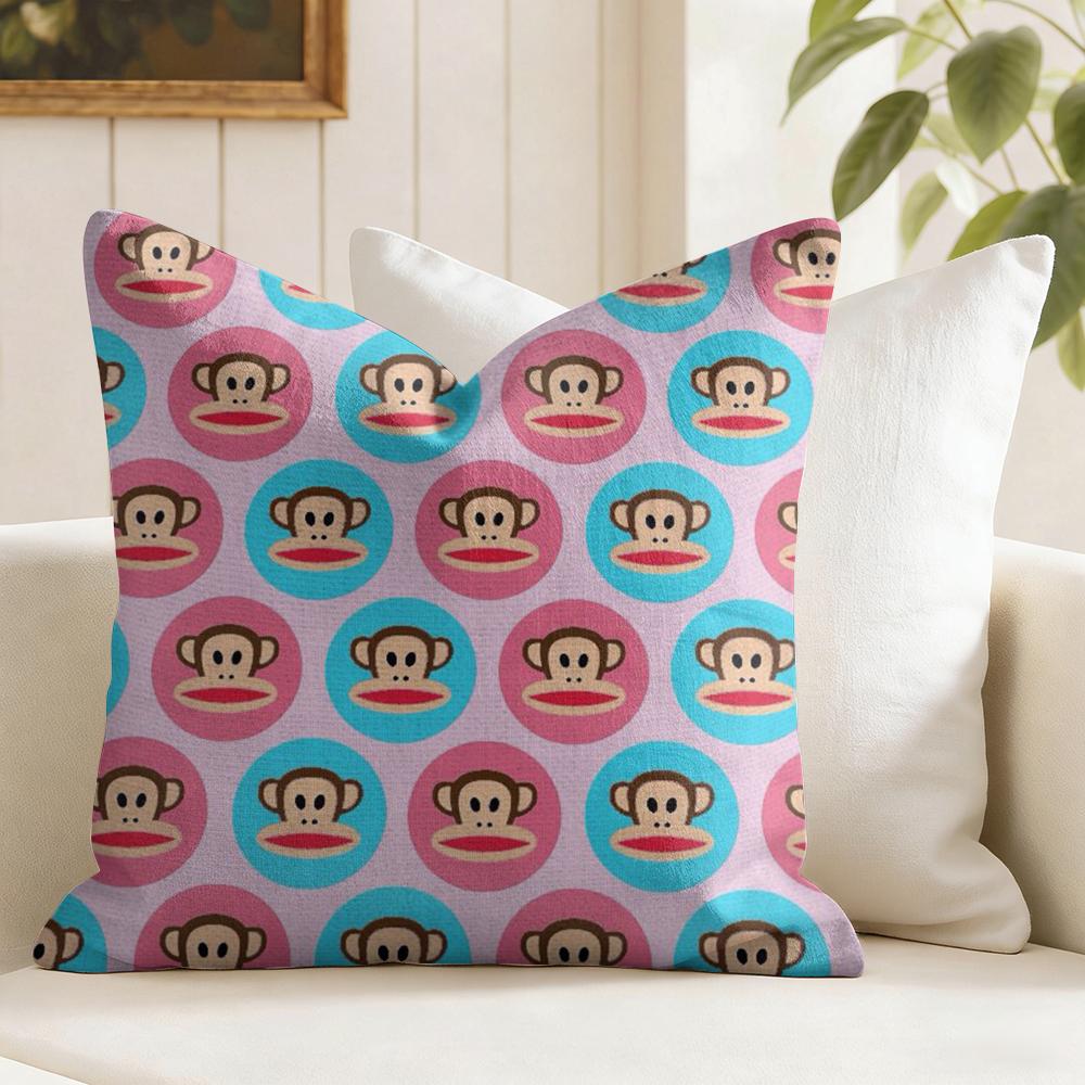 Funny PPaul FFrank Cushion Cover Eco Linen Pillow Case DoubleSided Print Breathable Durable Zipper Home Decor Gift