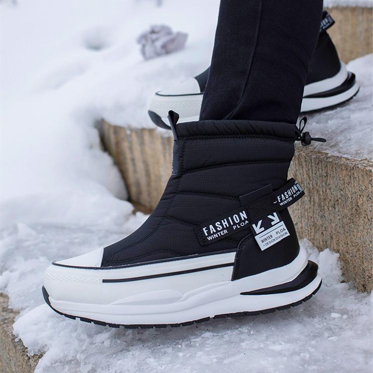 

Мужской Зимний Досуг Средняя труба Утолщенная Термо Нескользящая Хлопчатобумажные Сапоги Плюшевые Водонепроницаемые Модные Снежные Сапоги 40-45