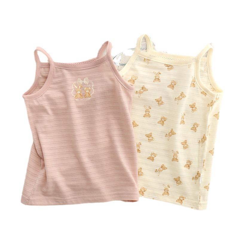 Girls' Japanese Style Summer Sleeveless Cotton Camisole