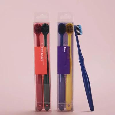 Ultra-Fine Soft Bristle Toothbrush, Large Wide Head, Nano, Family Pack for Adults