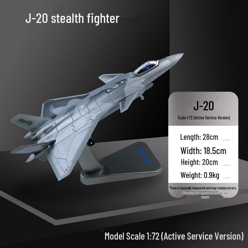 J-20 Fighter Jet Alloy Model