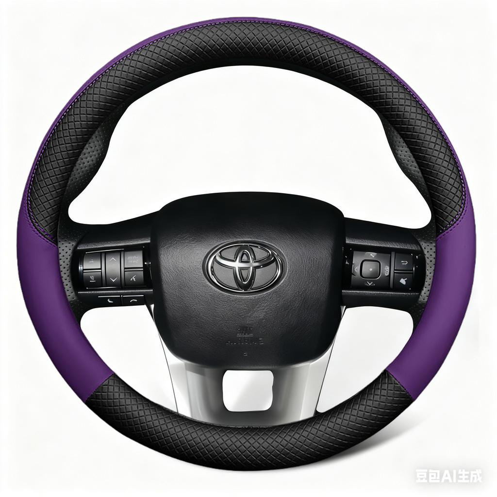 Car Steering Wheel Cover Artificial Leather For Toyota Fortuner Hilux 2015-2021 Steering-Wheel Cover Wrap Auto Interior