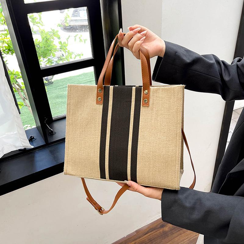 Shopper-Tragetaschen für Damen, einfache Canvas-Tasche, Damenhandtaschen, Schultaschen für Mädchen, Büchertaschen, Umhängetaschen für Damen, Taschen mit Griff oben