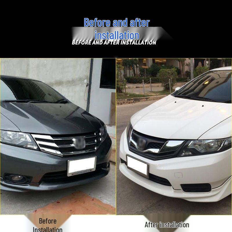 Honda City 2012-2014 Electroplated Front Grille Trim Strip with Ventilation Net