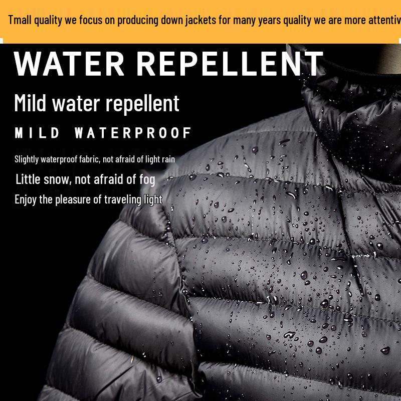 Men's 2024 Ultra-Light Down Jacket: Short, Hooded, Plus Size, Cold-Proof, Warm Autumn/Winter Outerwear for Young and Mid-Age Men